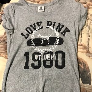 Pink short sleeve shirt